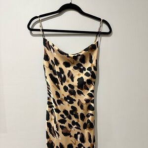 Cotton Candy LA Cheetah Slip Dress